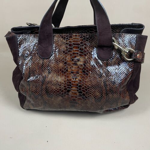Borsa Russell & Bromley Messenger tracolla pelle scamosciata borsa a mano tartaruga - Foto 4 di 10