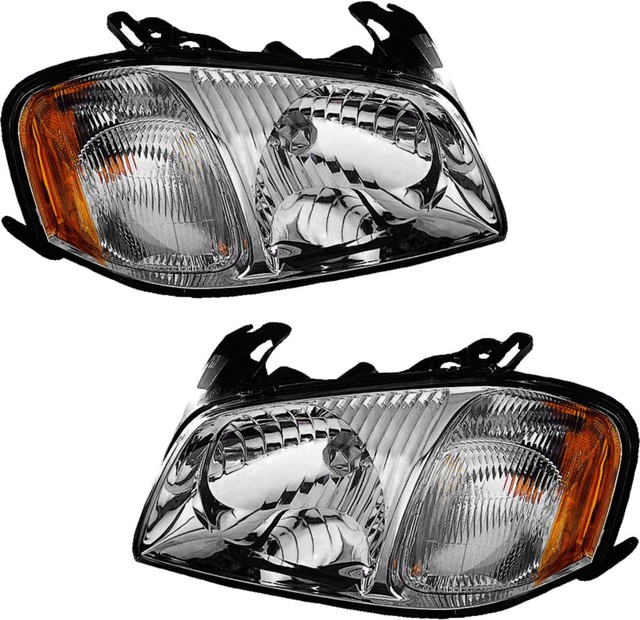 Halogen Headlights Assembly w/Bulb Pair Set for 01 02 03 04 Mazda
