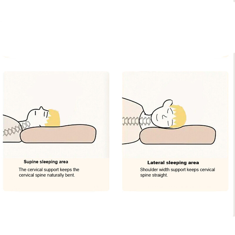 Foam Pillow Cervical Memory For Neck and Shoulder Pain Ergonomic