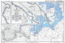 Admiralty 3382 US Mississippi River Southwest Pass To New Orleans Chart Map Wall
