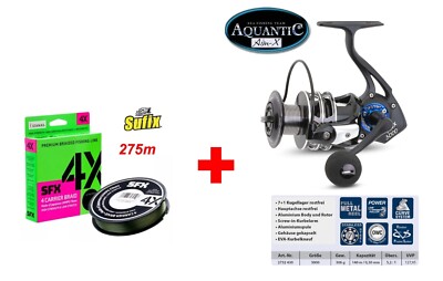 Aquantic Aim-X 3000 + Sufix SFX4 275m 0,128mm
