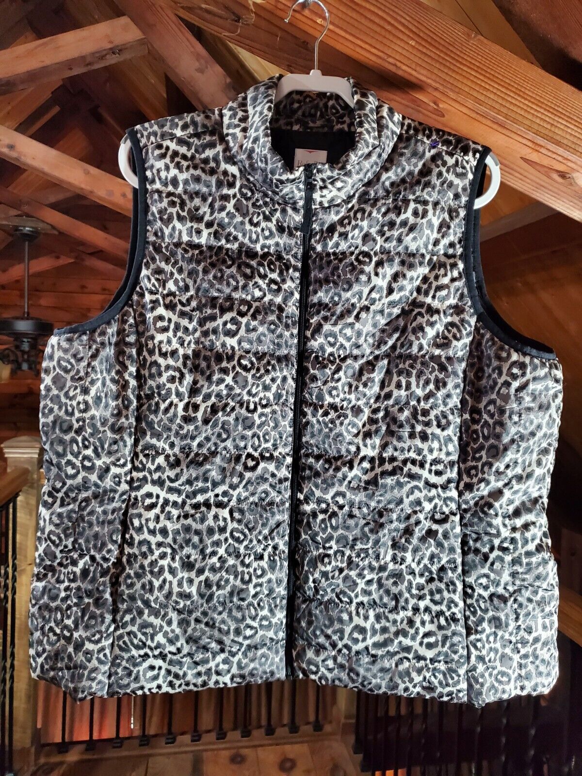 Rafaella Sport Womens Vest 2x Quilted Animal Prin… - image 1
