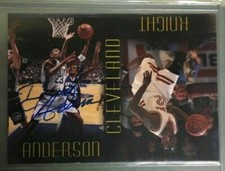 Derek Anderson Kentucky Wildcats Basketball Autograph Card Genuine Article UK RC