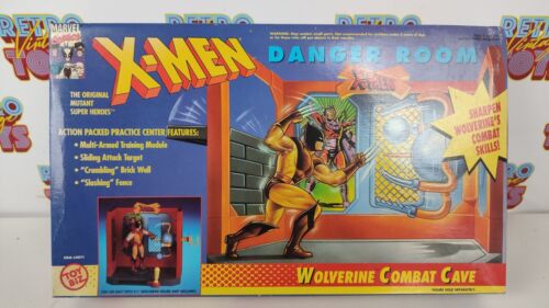 X-MEN WOLVERINE COMBAT CAVE DANGER ROOM TOY BIZ MARVEL 1991 VINTAGE NEW TOYBIZ - Picture 1 of 6