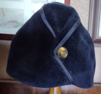 Vintage Hat Mr. John Jr. Genuine Imported Blue Velour | eBay display picture 1