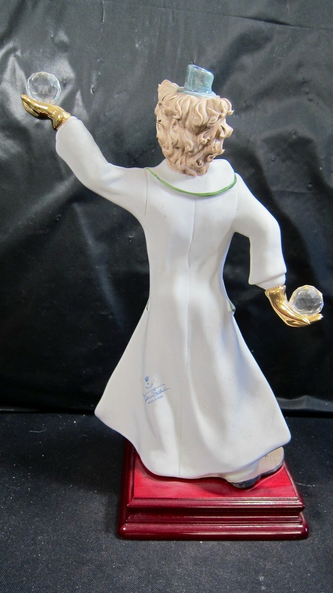 Vittorio Sabadin Swarovski Clown - Juggler - Capodimonte Porcelain