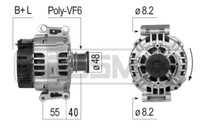 Messmer Lichtmaschine Generator 115A 14V FüR Mercedes-Benz Sprinter 4-T Bus