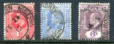 Northern Nigeria 1910 - 1911 Used #29, 31, and 34