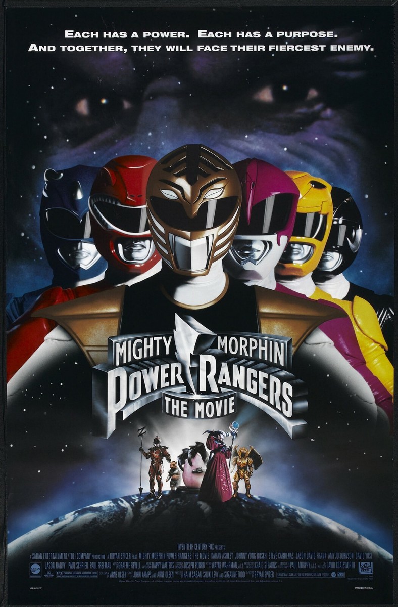 Mighty Morphin Power Rangers movie poster print (c) : 11 x 17