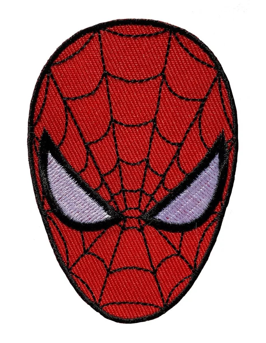 Spider Man Face Mask Embroidered Iron on Sew on Patch 30 inch  eBay