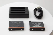 2-Packs of Insta360 ONE X3 Replacement Battery with Charging Station