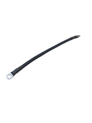 2 AWG Copper 14''  Black Battery Cable  3/8'' Lugs Wire Car Marine Inverter RV