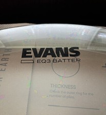 Evans EQ3 Clear Bass Batter Head - 22