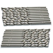 20pcs 5/32" x3-1/8" Jobber Length Drill Bits HSS M2 Fully Ground For Metal Wood