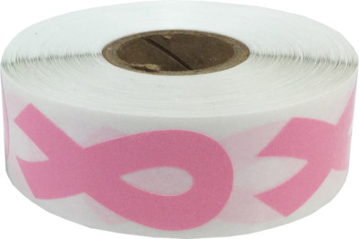 Pink Awareness Ribbon Stickers, 1 x 2 Inches, 500 Labels Total | eBay