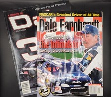 LOT of 2 vintage 2001 DALE EARNHARDT NASCAR Driver Tribute Magazines