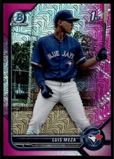 Luis Meza 2022 Bowman Chrome # BCP-209 1st Prospects Mega Box Pink /199 Toronto