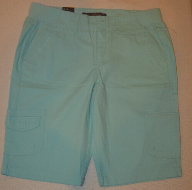 Marion Bermuda Cargo Shorts Aqua Sky 