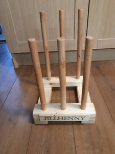 personalised welly rack