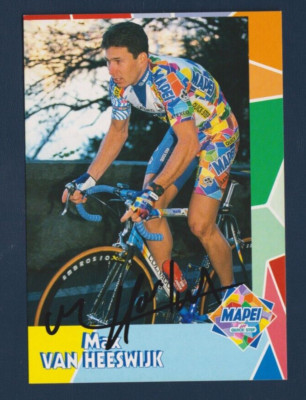 CYCLING Cycling Card MAX VAN HEESWIJK Team MAPEI Quick Step Signed