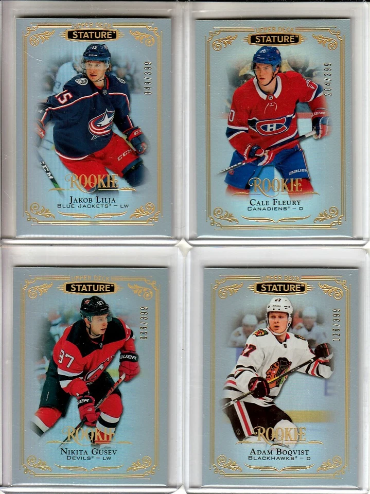 2019-20 Upper Deck Stature #181 Cale Fleury RC /399 Montreal Canadiens - Image 1 of 1