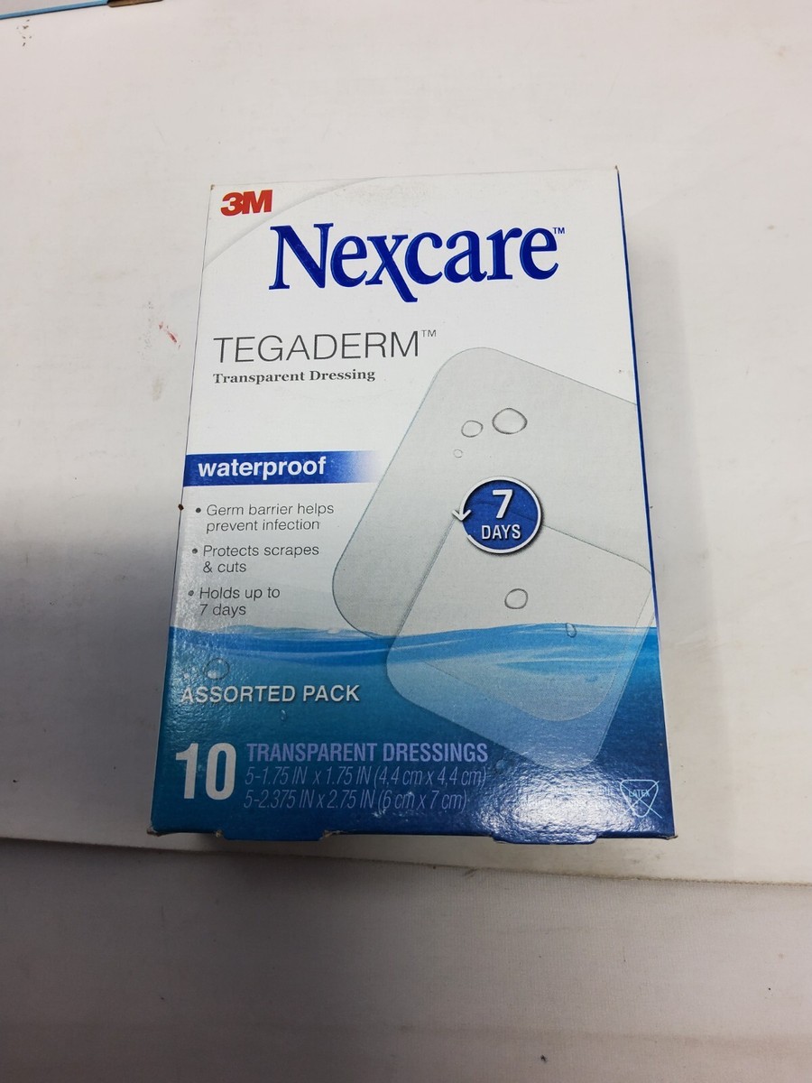 Nexcare Tegaderm Waterproof Transparent Wound Dressing 10 count