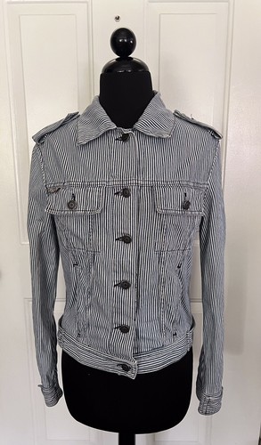 Burberry London Railroad Stripe Denim 