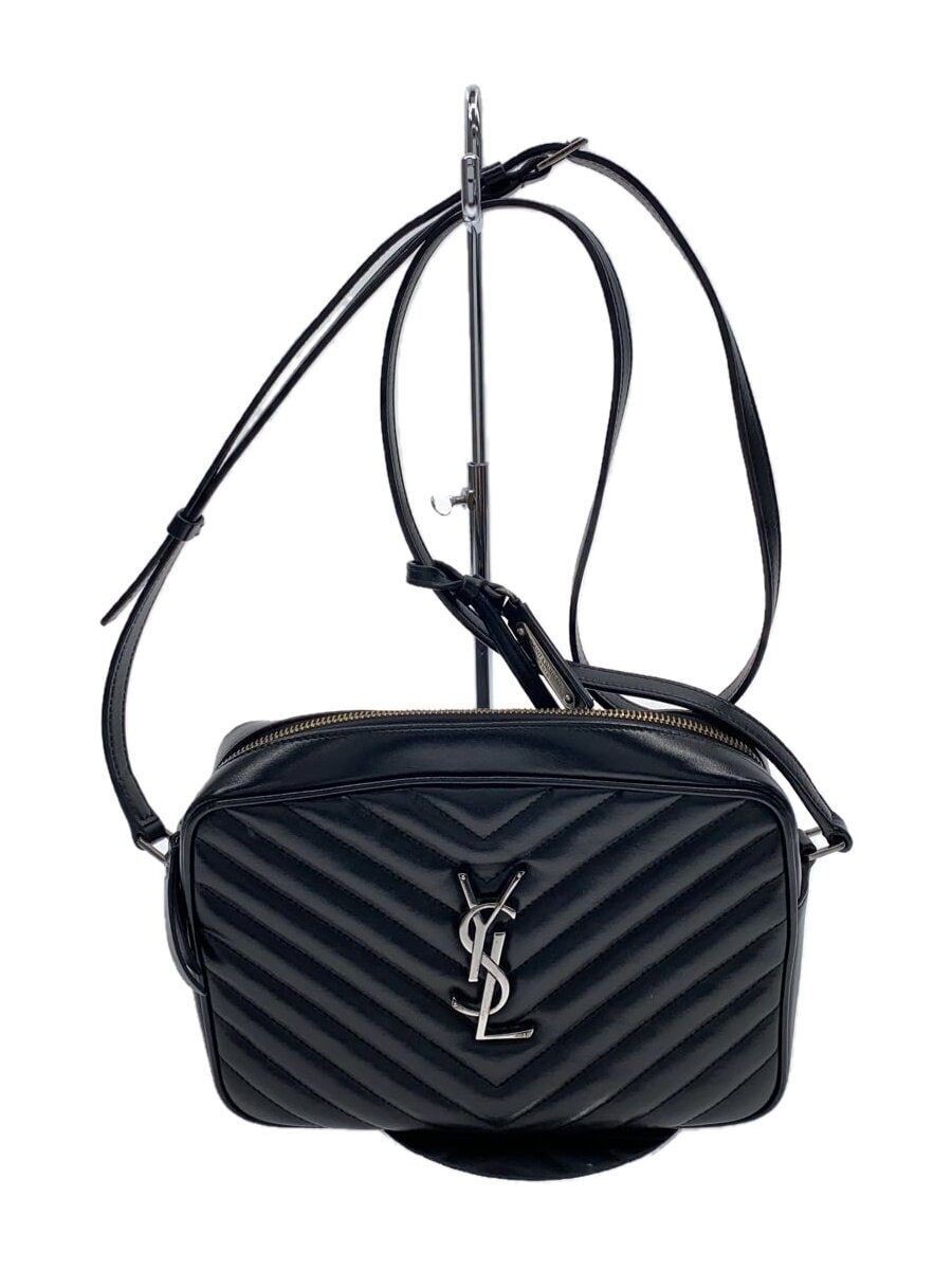 SAINT LAURENT BORSA A TRACOLLA LUCAMERA NAPPA Nera Usata