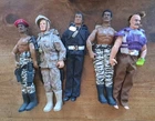5 Vintage 90's G.I. Joe Action Figures 12" Various Types/Theme/Conditions Pics