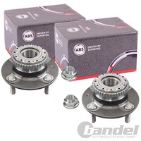 2X A.B.S. Radlager/Radnabe Mit ABS-RING Hinten Passend FüR Hyundai Elantra KIA C