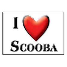 Scooba, Kemper County, Mississippi - Fridge Magnet I Love Souvenir Usa