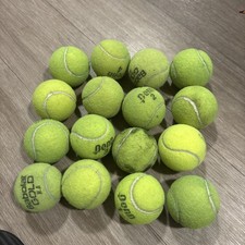 18 Used Tennis Balls, Assorted Brands Penn, babolat Good For Dogs Or Chairs