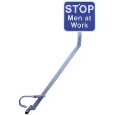 Railhead Gear Econ Clamp Ss Railroad Stop Sign, 12" Height, 12" Width,