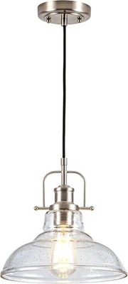 Modern Glass Pendant Light Farmhouse Industrial Light Fixture Adjustable height