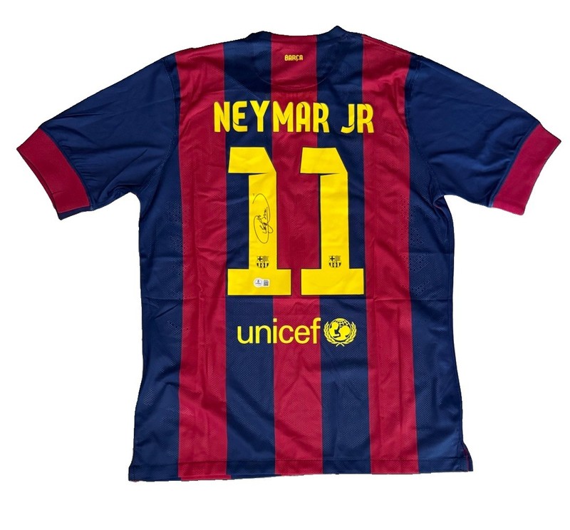 Neymar Signed FC Barcelona Autographed Jersey BAS