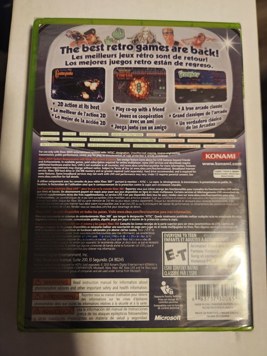 Konami Classics: Vol. 1 (Microsoft Xbox 360, 2009) for sale online