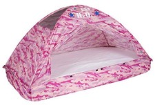 19781 Kids Playhouse - Size Twin Pink Camo Bed Tent