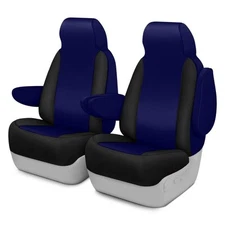 Saddleman 198431-03 Neoprene 1st Row Blue & Black Custom Seat Covers