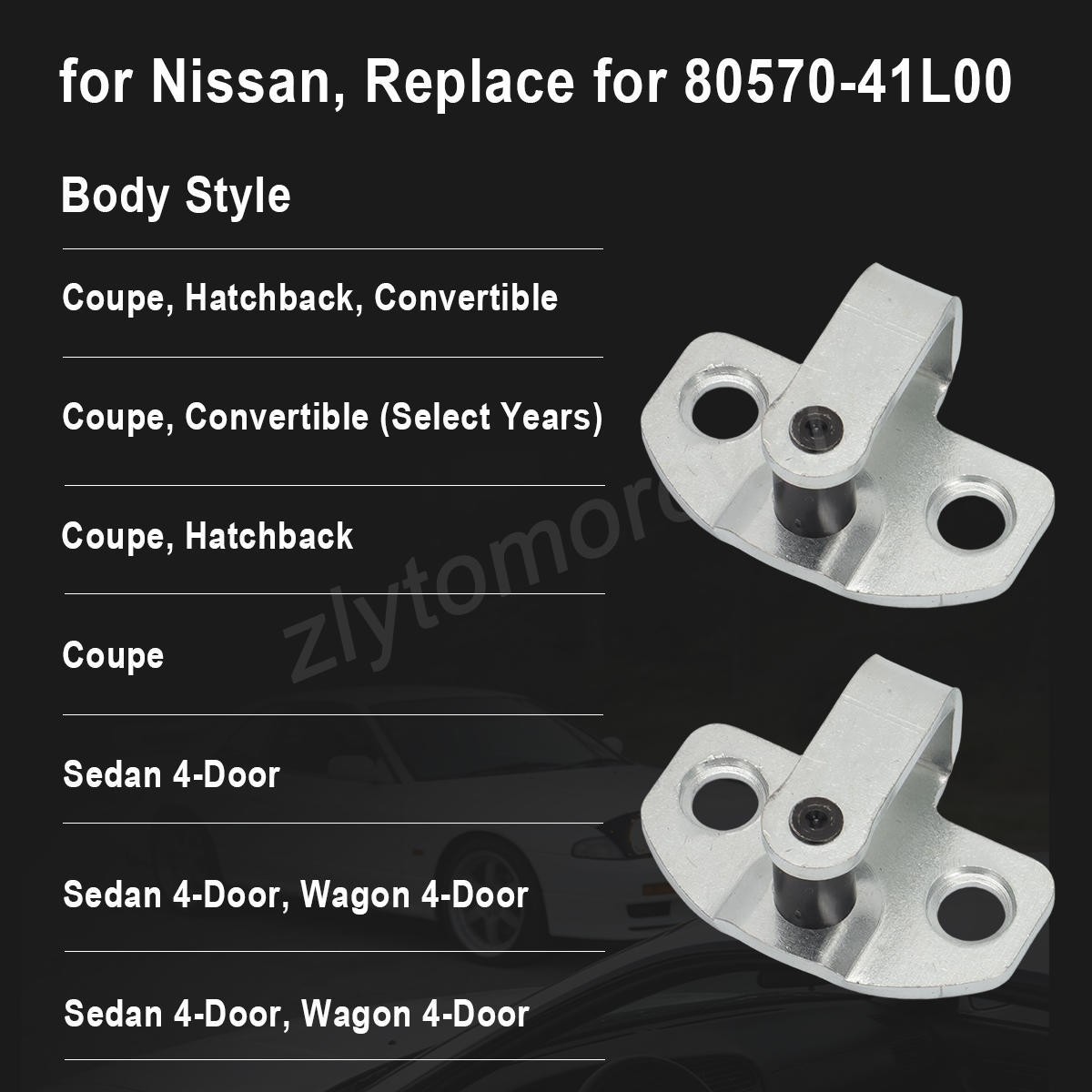 For Nissan Door Striker Latch RH=LH 200SX S13 240SX Z31 300ZX