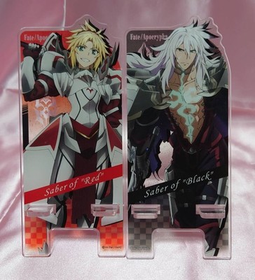 Free Shipping Acrylic Stand Fate Apocrypha 2 piece Set Red Saber Black Saber Sma