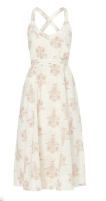 Pamela Love Pomegranate Printed Tie Back Dress