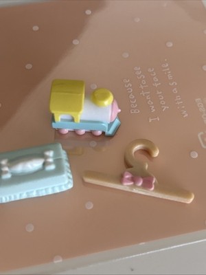 Sylvanian Families SPARES Vintage Nursery wipe /tissue box toy train bow hanger 