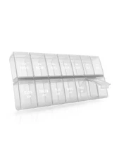 Pill Organizer 2 Times a Day Large, Annwer 7 Day Vitamin Organizer AM PM, Weekly