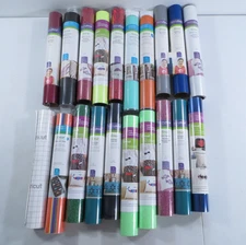 Lot of 20 Cricut Iron On Vinyl Transfer Tape Premium Glitter SportFlex