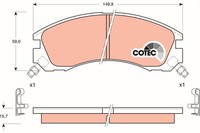 TRW BremsbelÄGe Bremsbelagsatz Hinten Vorne Mitsubishi L400 Outlander 2 Space