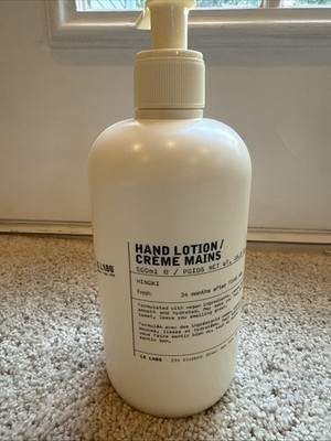 Le Labo HINOKI Perfumed Hand Lotion Jumbo 16.9 OZ with PUMP