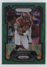 2023 Panini Prizm Green Wave Prizm Chase Young #293 15vw