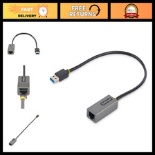 USB 3.0 to Gigabit Ethernet Adapter, 10/100/1000Mbps, Driverless, RJ45 LAN, 11in