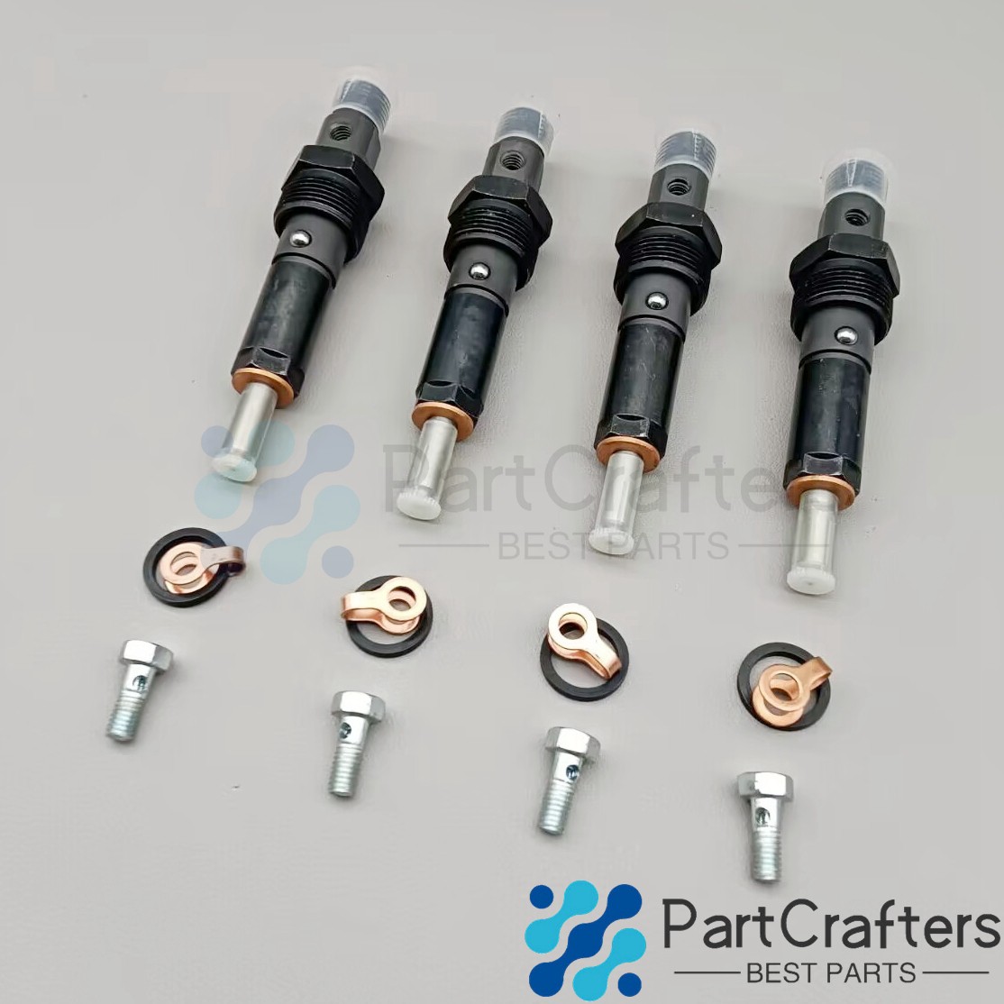 4pcs For New Holland B90B C190 M357 M428 T4050 Fuel Injector 2856255 0432133761