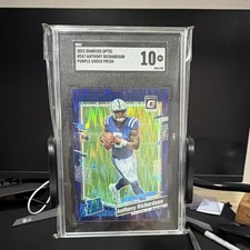 Panini Donruss Optic Anthony Richardson #247 Rated Rookie Purple Shock Prizm SG…